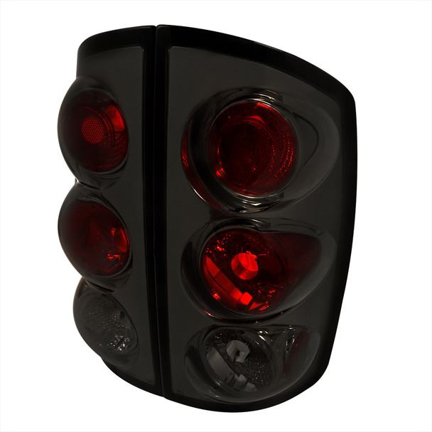 2002-2006 Dodge RAM Tail Lights (Chrome Housing/Smoke Lens)