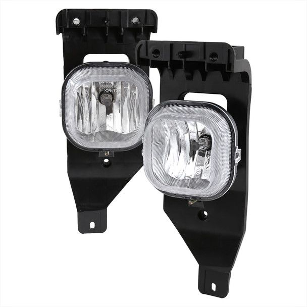 2005-2007 Ford F-250/F-350/Excursion H10 Fog Lights (Chrome Housing/Clear Lens)