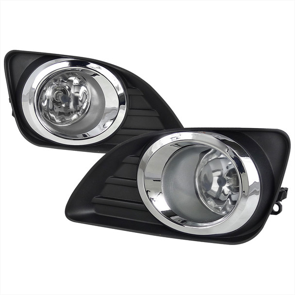 2010-2011 Toyota Camry LE/XLE/Base H11 Fog Lights Kit (Chrome Housing/Clear Lens)