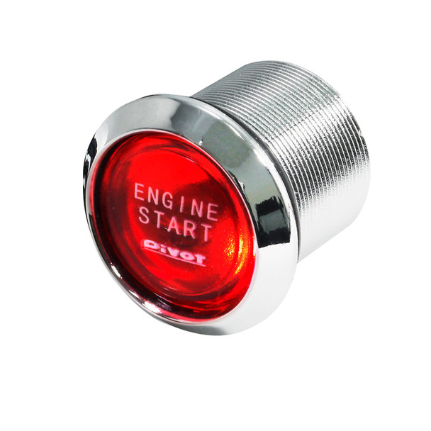 Universal 12v LED Engine Start Button (Red)