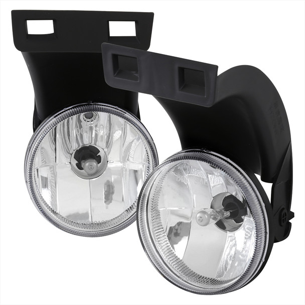 1994-2001 Dodge RAM 1500/2500/3500 881 Fog Lights w/ Mounting Brackets (Chrome Housing/Clear Lens)