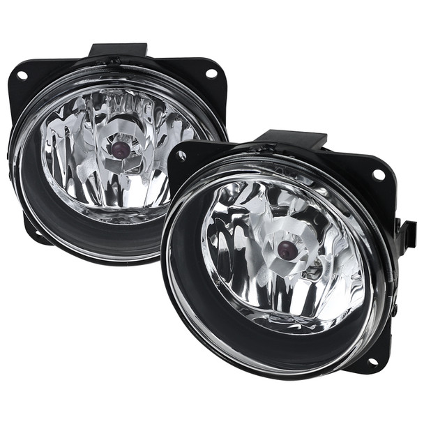 2000-2007 Ford Focus/Mustang/Escape Lincoln LS 12V/42W H10 Fog Lights (Chrome Housing/Clear Lens)