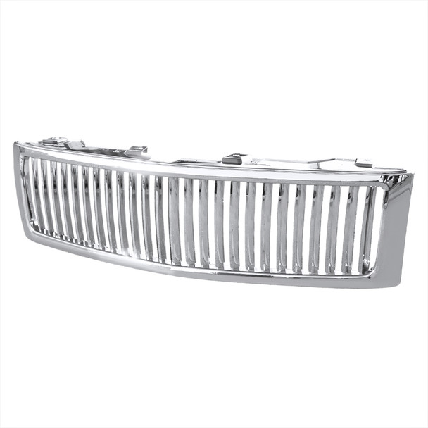 2007-2013 Chevrolet Silverado 1500 Chrome ABS Vertical Grille