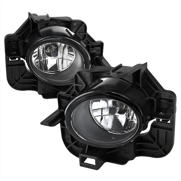 2007-2009 Nissan Altima Sedan H11 Fog Lights Kit (Chrome Housing/Clear Lens)