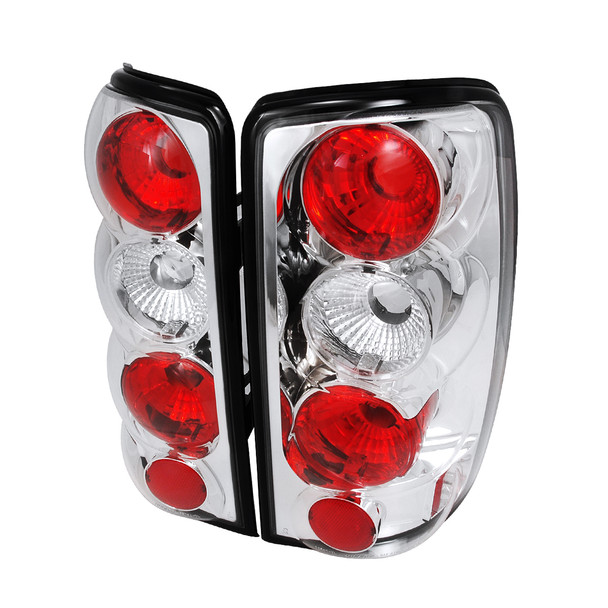 2000-2006 Chevrolet GMC Tahoe/Yukon/Suburban Tail Lights (Chrome Housing/Clear Lens)