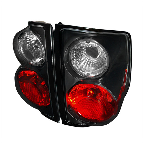 1994-2004 Chevrolet S10/ GMC Sonoma/ Isuzu Hombre Tail Lights (Matte Black Housing/Clear Lens)