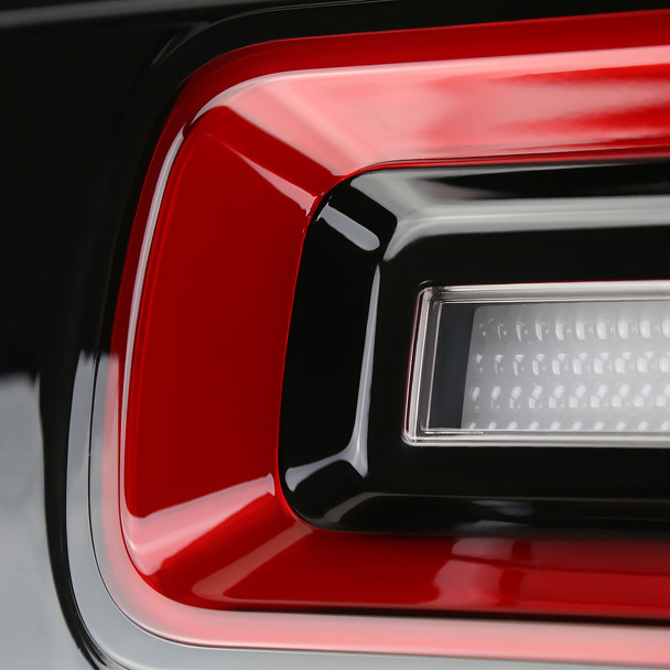 2008-2014 Dodge Challenger Sequential LED Tail Lights (Black Housing ...