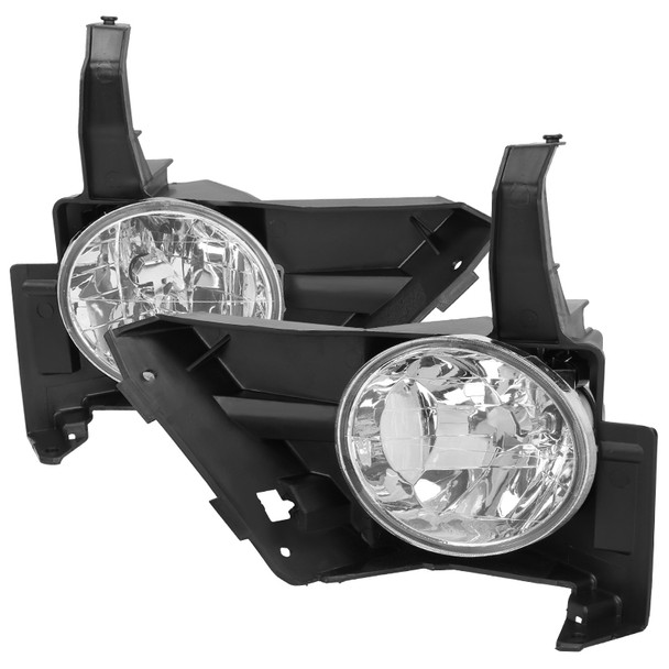 2005-2006 Honda CR-V 9006 Fog Lights Kit w/ Switch & Wiring Harness (Chrome Housing/Clear Lens)