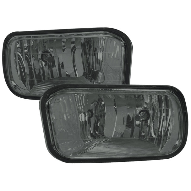 2009-2012 Dodge RAM 1500 / 2010-2018 RAM 2500 3500 H10 Fog Lights (Chrome Housing/Smoked Lens)