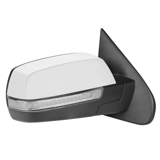 2014-2018 Chevrolet Silverado/GMC Sierra Power Adjustable, Heated, Manual Foldable Chrome Side Mirror w/ LED Turn Signal Lights - Passenger Side Only