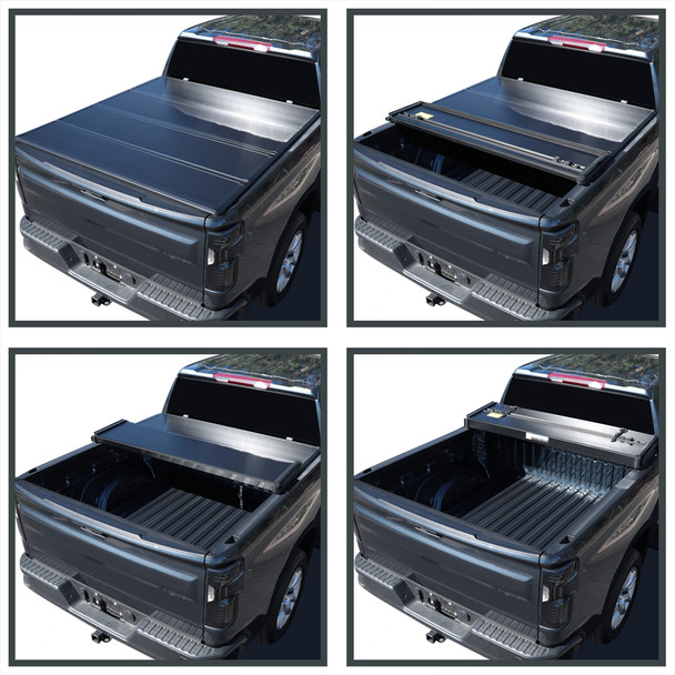2005-2015 Toyota Tacoma Access/Double/Regular Cab 6' Standard Bed Hard Quad-Fold Tonneau Cover