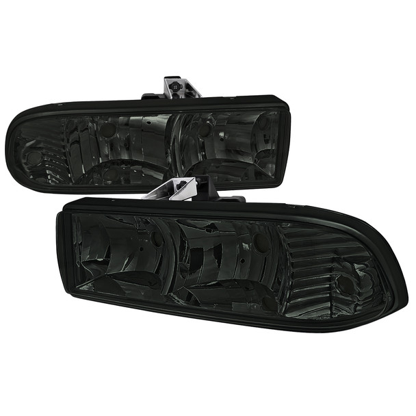 1998-2004 Chevrolet S10/Blazer Factory Style Headlights (Chrome Housing/Smoked Lens)