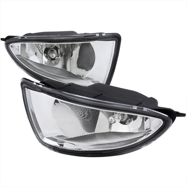 2004-2005 Honda Civic Coupe/Sedan H11 Fog Lights Kit - HZ (Chrome Housing/Clear Lens)