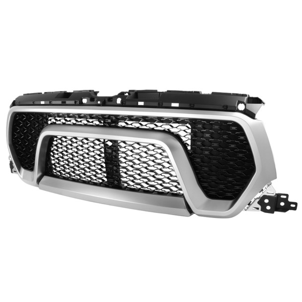 2019-2022 Dodge RAM 1500 Glossy Black Mesh Grille with Chrome Trim