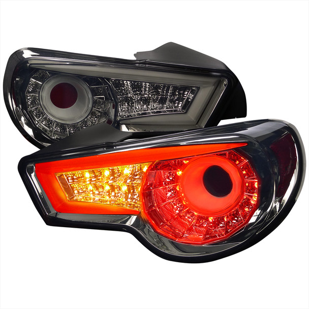 2013-2016 Scion FRS/Subaru BRZ LED Tail Lights (Chrome Housing/Smoke Lens)