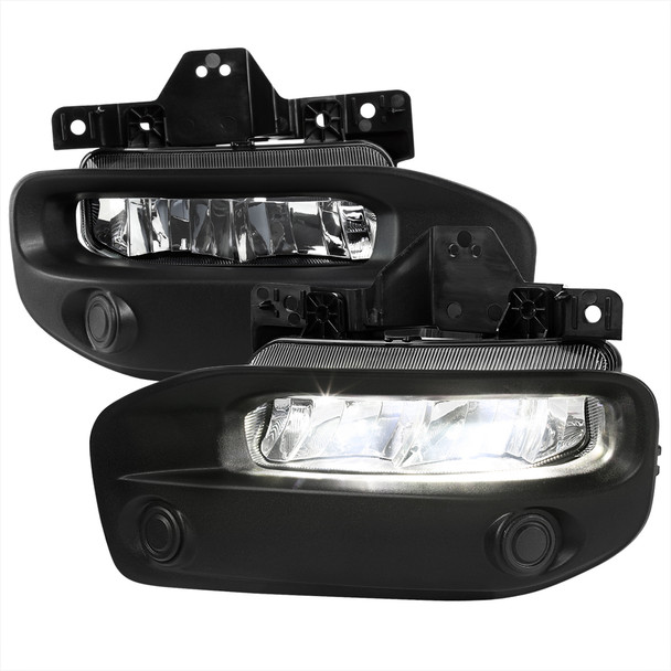 2019-2023 Dodge RAM 2500/3500 LED Fog Lights Kit (Chrome Housing/Clear Lens)