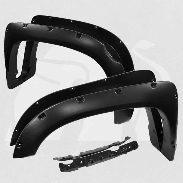 2014-2018 Toyota Tundra Matte Black Rivet Style Fender Flares