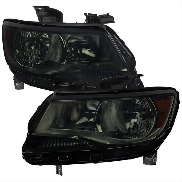 2015-2022 Chevrolet Colorado Factory Headlights (Chrome Housing / Smoked Lens)