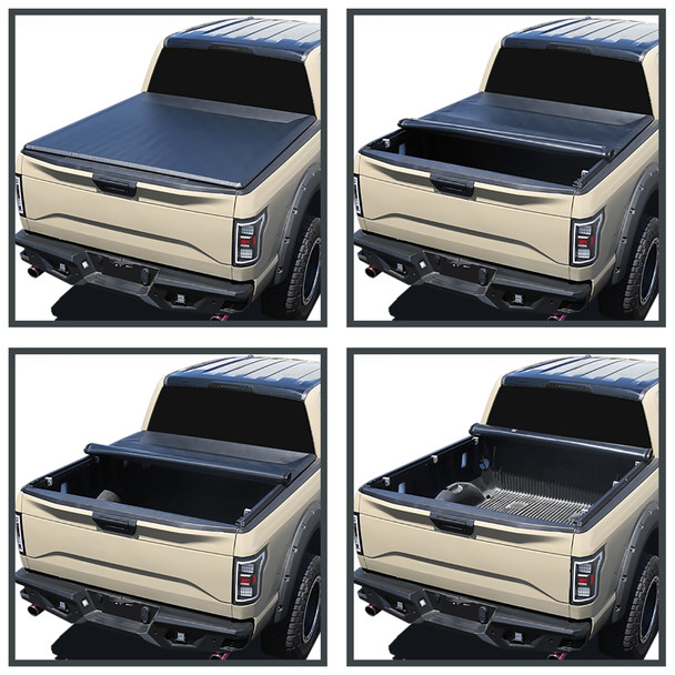 2014-2018 Chevrolet Silverado 1500 / GMC Sierra 1500 / 2019 Silverado Classic Sierra Legacy 78" Bed Roll Up Vinyl Tonneau Cover