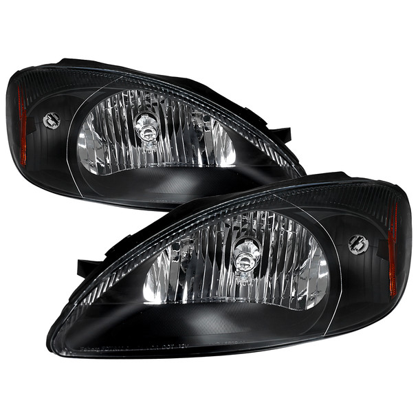 2000-2007 Ford Taurus Factory Style Headlights (Black Housing / Clear Lens)