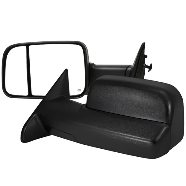 2009-2012 Dodge RAM 1500 Power Adjustable, Heated, & Manual Extendable Towing Mirrors