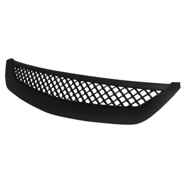 Type R Style Black Front Grill For 2001-2003 Honda Civic Sedan Or Coupe