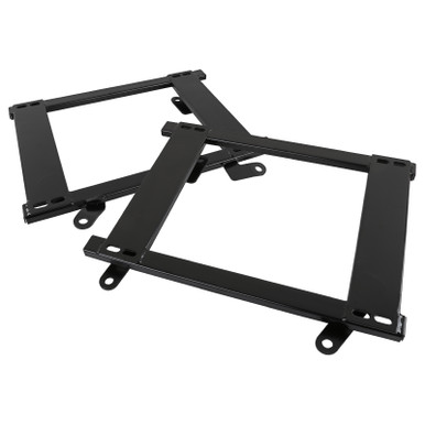 MITSTOCKS Heavy Duty Racing Seat Bracket Adapter Pair – 5mm Mild Steel, Black Coated, Fits Mazda 3 & Speed3 2004-2013