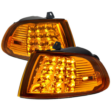 thumbnail image 2 of Amber Turn Signal Corner Lights For 1992-1995 Honda Civic 2DR 3DR CX DX VX – Pair 2 of 4