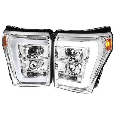 2011-2016 F-250/F-350/F-450/F-550 LED C-Bar Projector Headlights