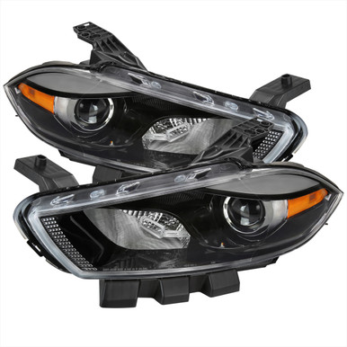 2013-2016 Dodge Dart Factory Style Headlights with Projector High