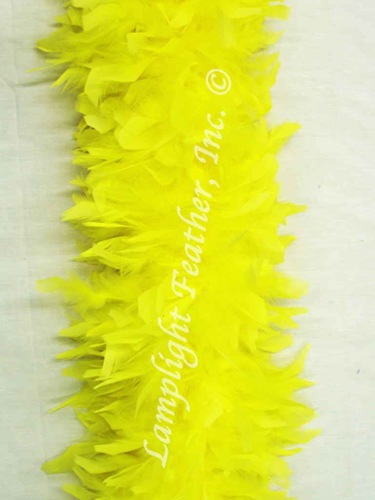 Yellow Feather Boa heavy weight Chandelle