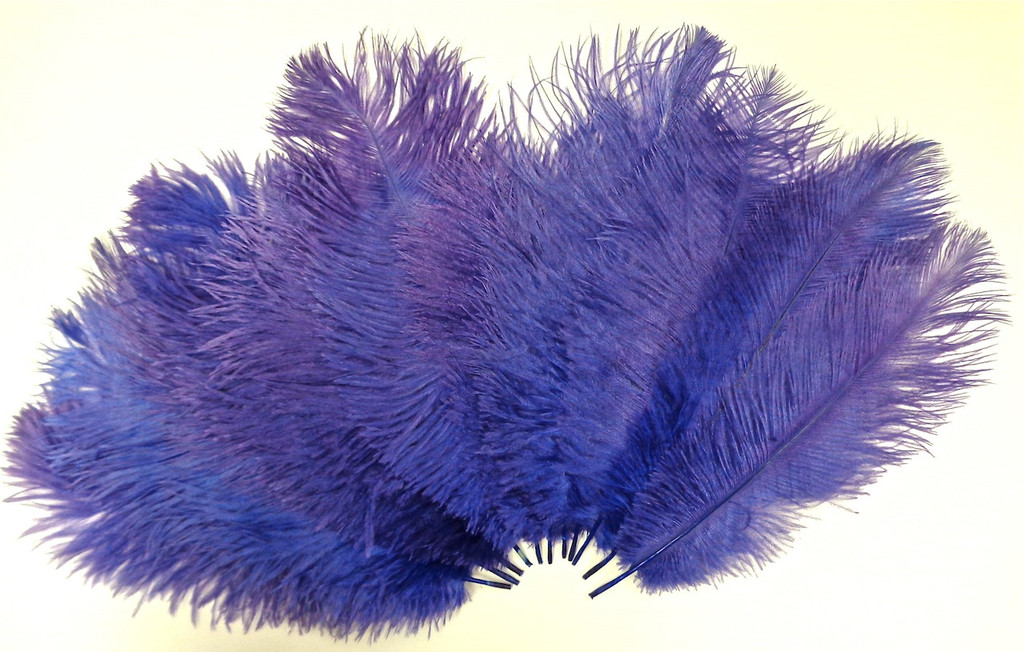 Ostrich Feather, Purple 8-12 Inch size, per Each