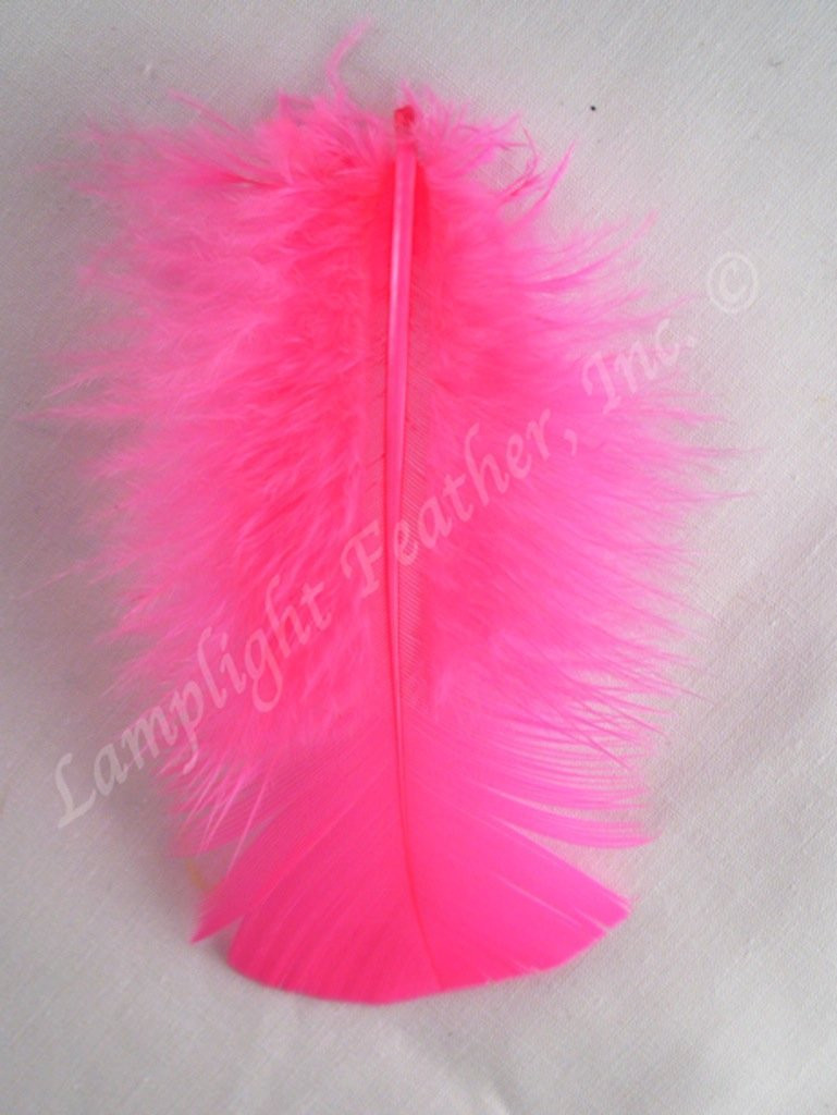 Turkey Plumage Craft Feather Hot Pink