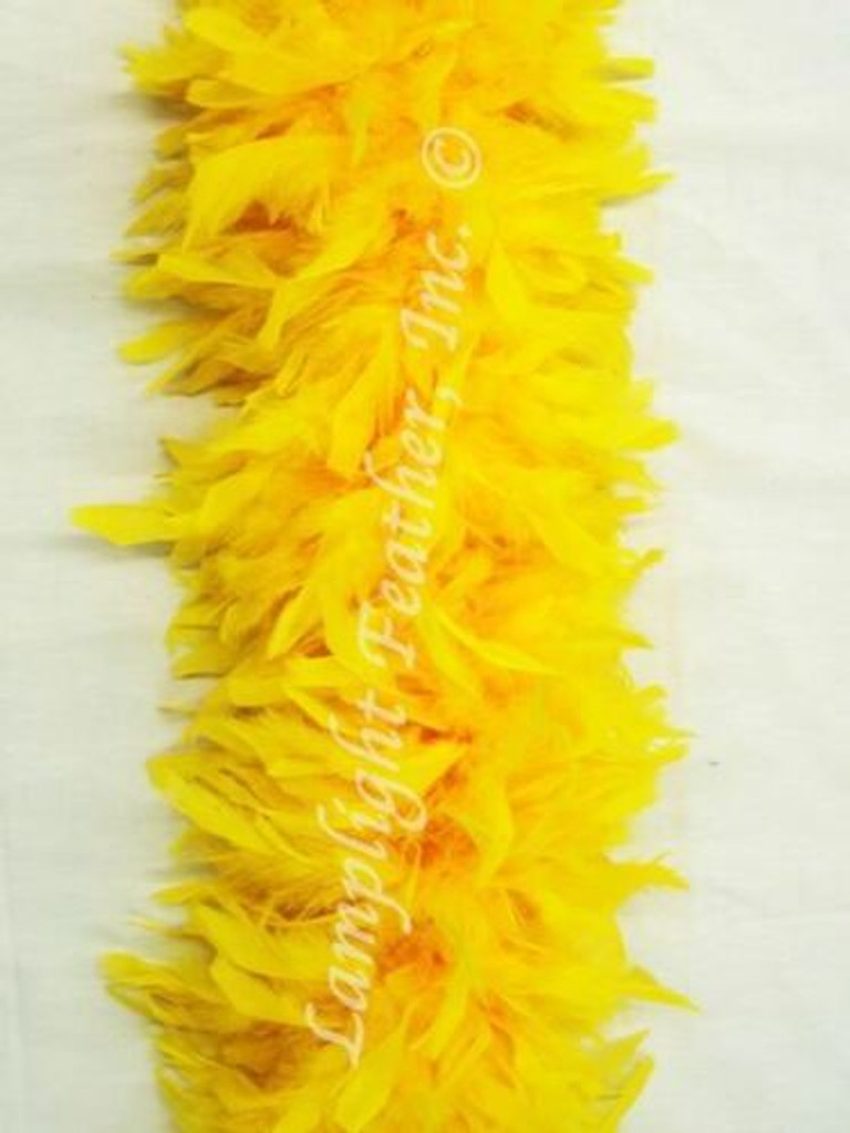 Gold Feather Boa Heavy Weight Chandelle .