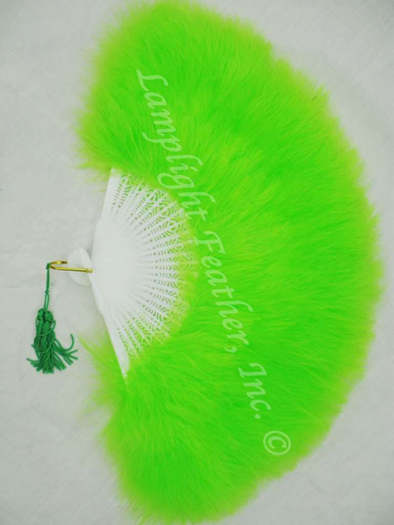 Feather Fan Marabou lime