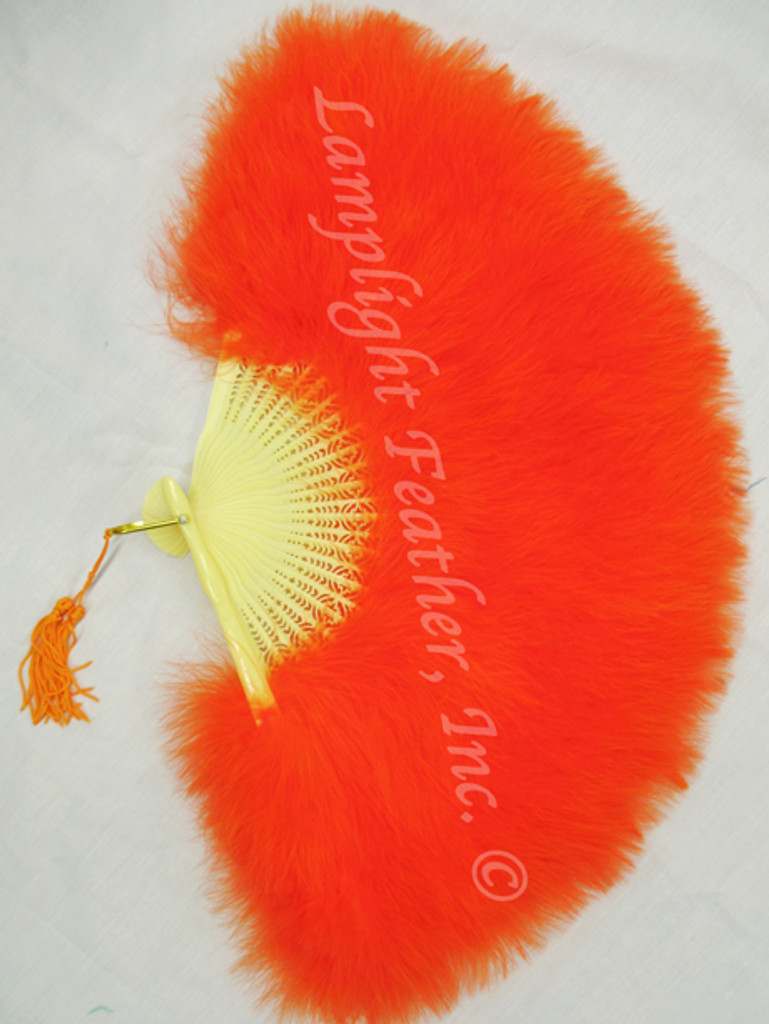 Feather Fan Marabou Orange