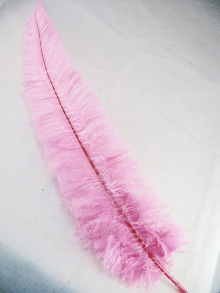 OSTRICH NANDU, LONG, Light Pink 16-19 inch  per Each