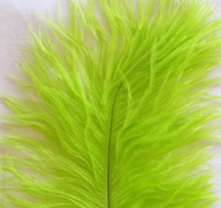 Lime Ostrich Feather Seconds 8-12 per 10