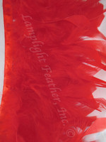 Red Feather Trim Chandelle Premium per yard