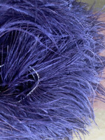 Purple Ostrich Fringe Premium 5-6 inch per yard 