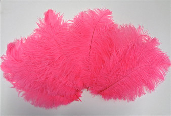 Hot Pink Ostrich Feather 8-12 inch size per Each
