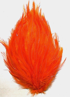Millinery Feather Pad Hackle Orange