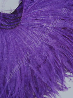 Purple Ostrich Fringe Premium per FOOT