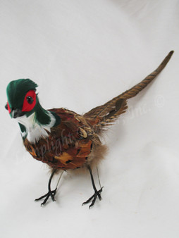Christmas Tree Pheasant Decoration Set 5 inch- per 4 