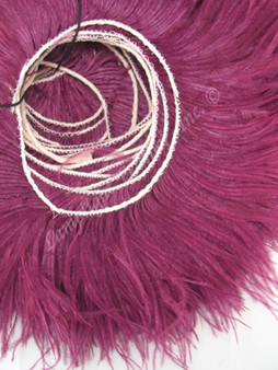 Burgundy Ostrich Fringe 4-5 Inch