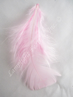 Light Pink Craft Feathers Turkey Plumage per one ounce package