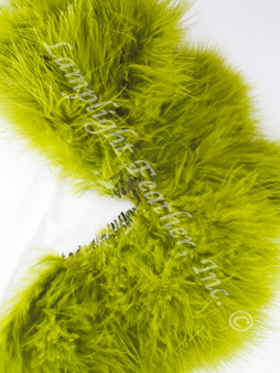 Olive Turkey Marabou Feathers 4-5 Inch per Ounce