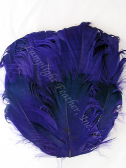 Millinery Feather Pad Curly Goose Purple per Each