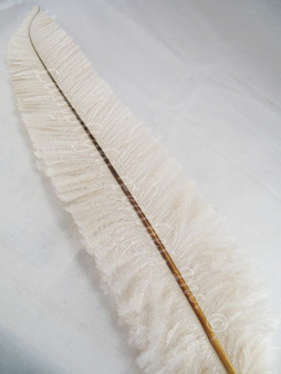 OSTRICH NANDU, SHORT, Ivory 8-12 inch per Each