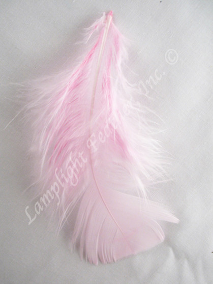 Light Pink Craft Feathers Turkey Plumage per one ounce package